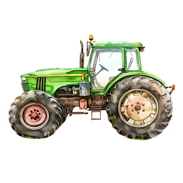 A picture of a green tractor